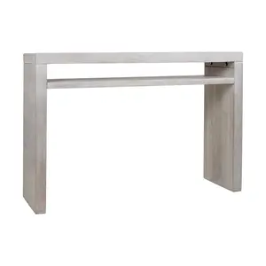 Karson Solid Wood Console Table with Lower Shelf