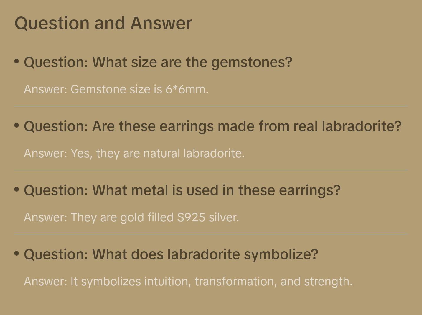 Labradorite Pentagon Stud Earrings