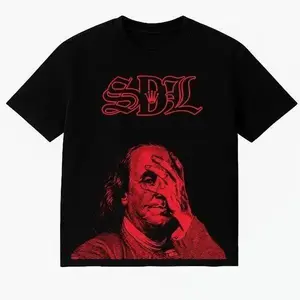Benjamin SDL BLACK_RED T-SHIRT normal font, Gift for men, Gift for your boyfriend