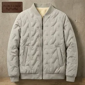 Men's Winter Snow Jacket Warm Fleece Lined Waterproof Windproof Thickened Outdoor Sports Hiking Running Camping Fishing Mountaineering Travel Skiing Skateboard Casual Softshell Beige Khaki Long Sleeve Plain Coats Thermal jackets