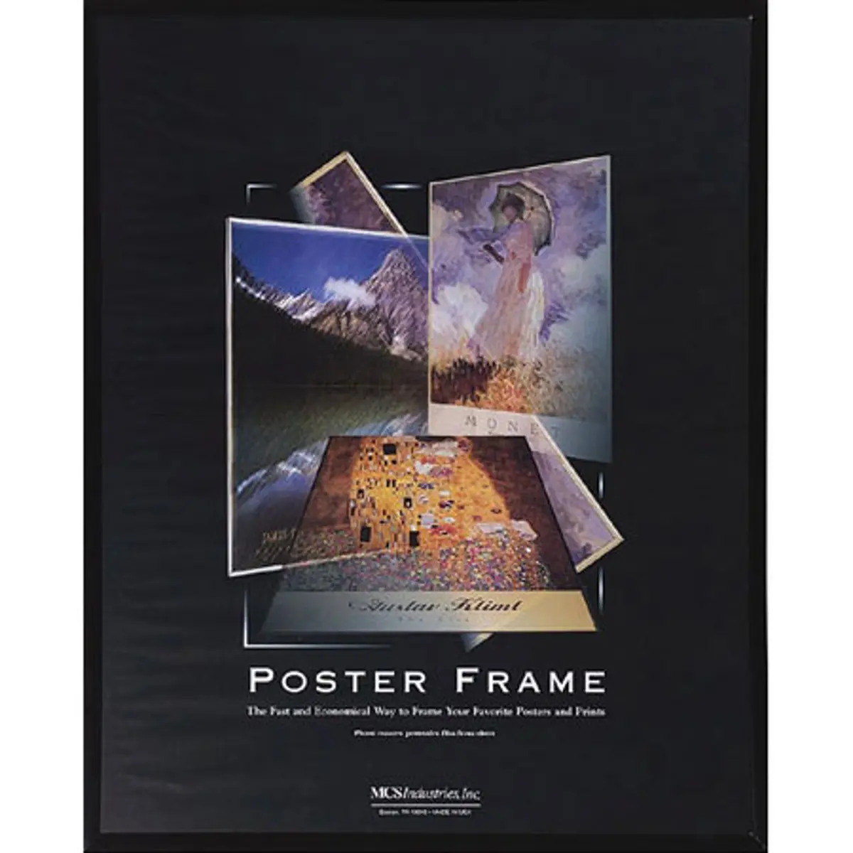 MCSB 18x24 Poster Frames, Stylish Black Wall Mount Home Decor for Photographs with Acrylic Front and Corrugated Back, 6-Pack