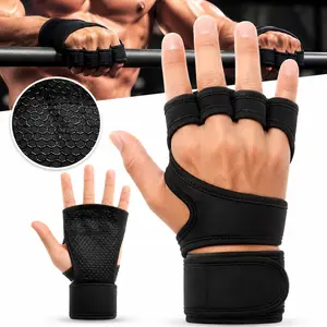 1 Pair Anti-slip Strength Training Gloves, Sports Gloves for Men & Women, Fitness Accessories，Non-Slip Gym Gloves I Breathable & Protective Workout Gloves