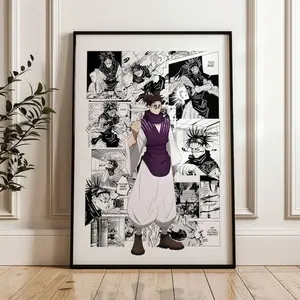 Jujutsu Kaisen Choso Curated Manga Panels, Anime Satin Poster