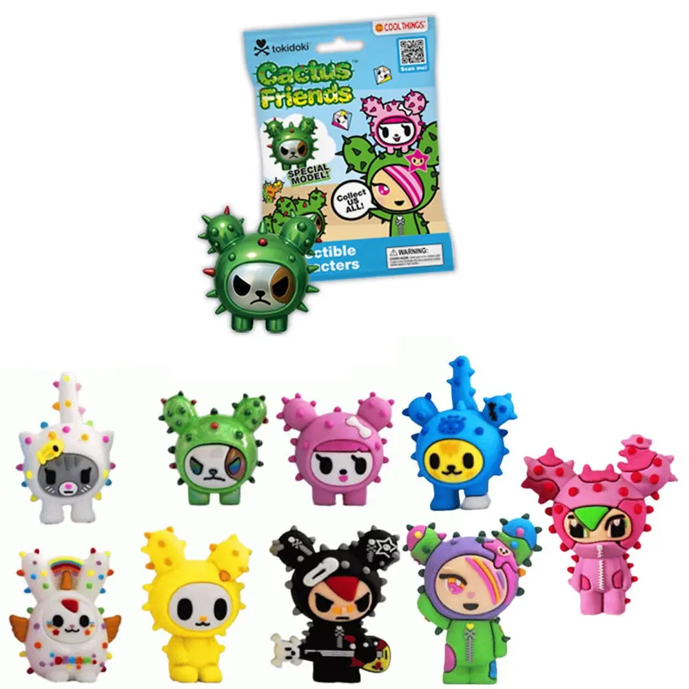 1/3/6/PCS Official Tokidoki Cactus Friends Blind Box 3D Vinyl Figures,  Collectible Figurines, Cute Dripping Style PVC Miniatures, Mystery Toy  Figures for Adults, Desktop Ornament, Figurine Collectibles - TikTok Shop