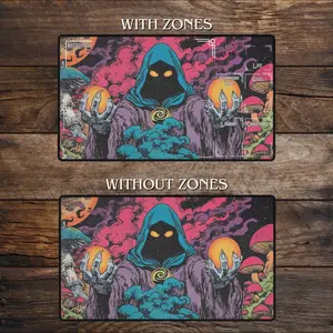 TCG Playmat Elders of the Spore MTG Playmate Commander Deskmat & Mousepad Layout With Zones