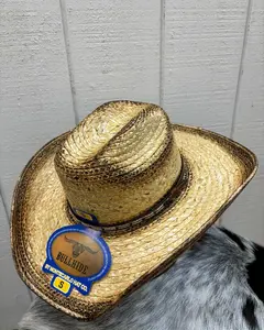 Bullhide Youth Tan Ranchman Western Palm Straw Hat 5063