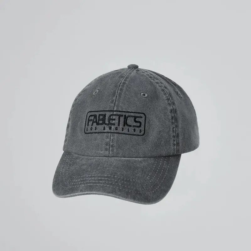 Fabletics Unisex The Dad Hat Gray with Logo and Adjustable Strap