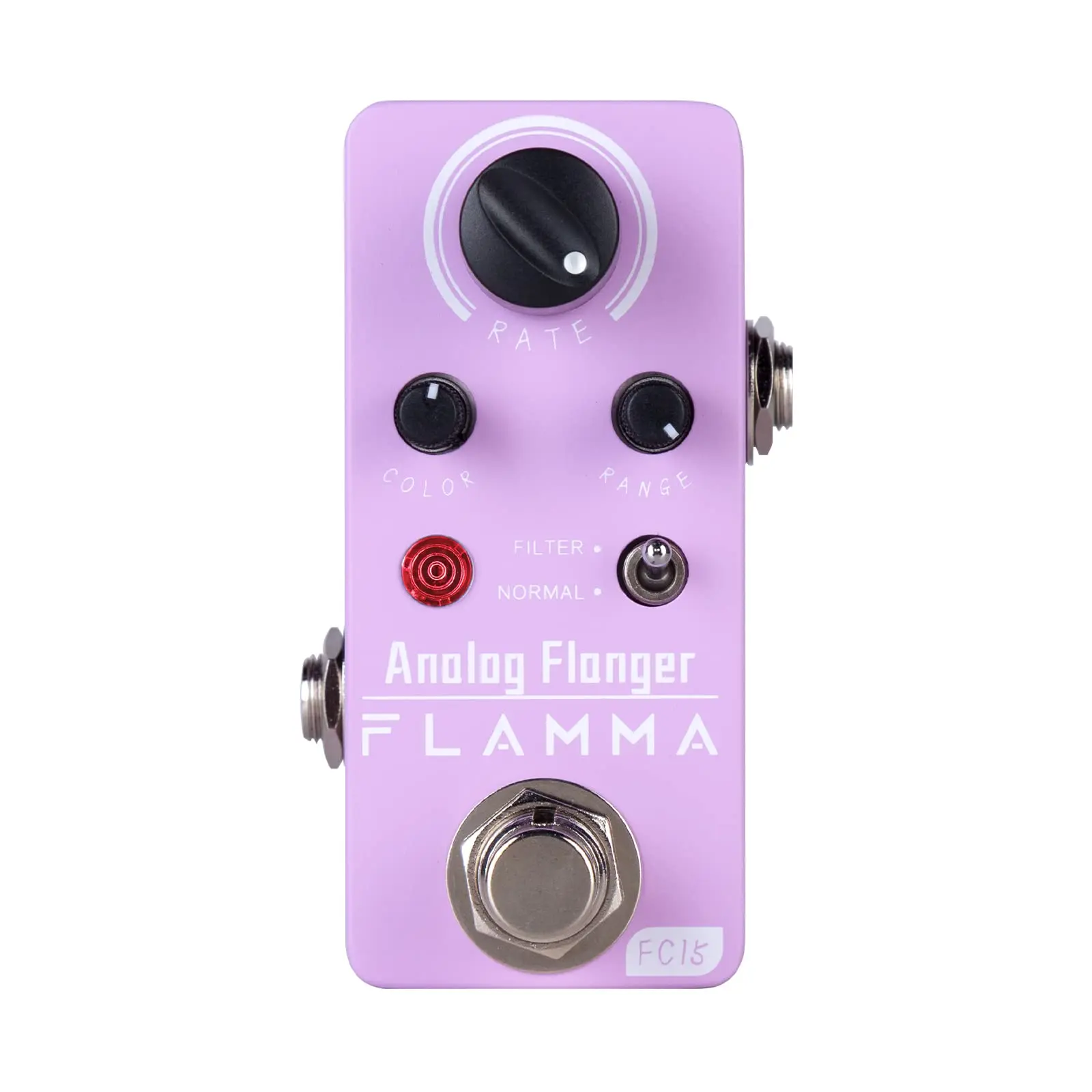FLAMMA FC15 Classic Analog Flanger Guitar Pedal - Compact Mini Pedal with Oscillator, Filter Effects, 2 Modes, True Bypass, Bright Color Durable Metal Shell, Guitar & Bass Accessories, Classic Analog Flanger Effect
