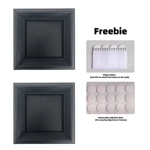 wall decor Wall-mounted Blind Box Display Frame for Collectible Figurines - DIY Scene Picture Frame with Magnetic Closure Decor Photo vintage home decor gifts bf