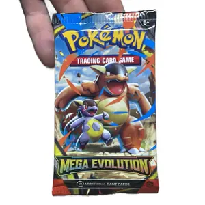 Pokémon Mega Evolution Booster Pack - Live Rip Only - 10 Additional Game Cards for Mega Evolution Series Fans