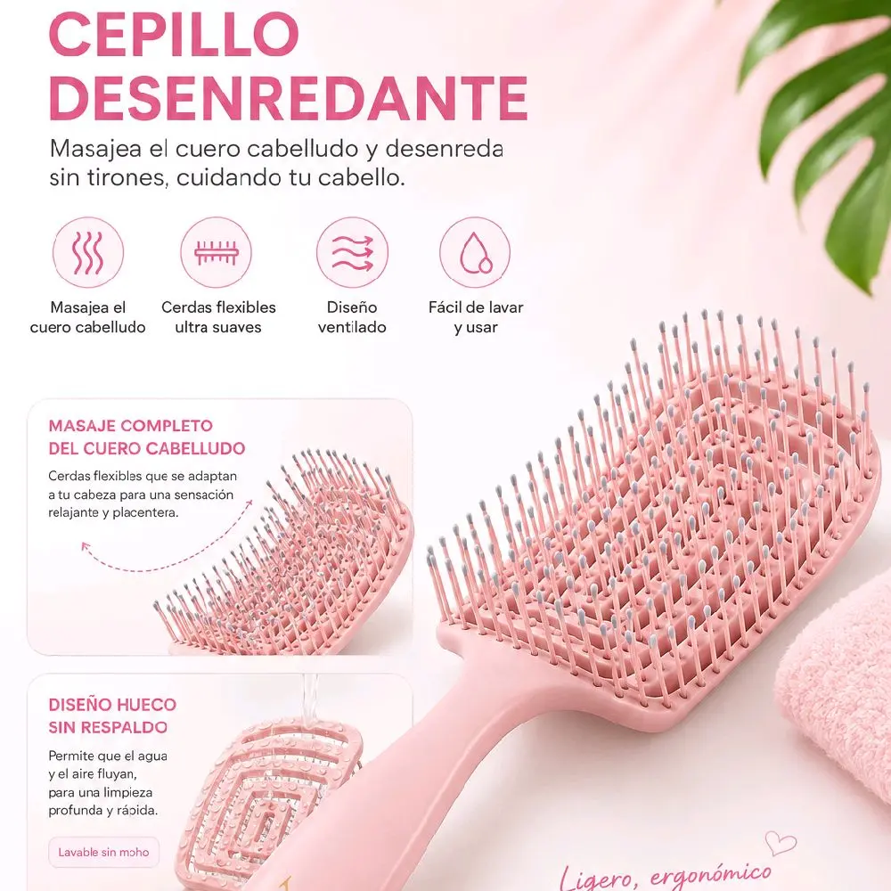 新品未使用 Brighte FLEXI BRUSH＋ピンク flexi detangling brush - TikTok Shop