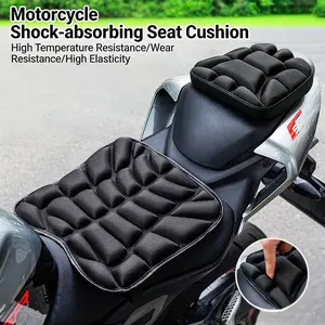 Motorcycle Eva Shock Absorbing Seat Pad, Front and Back, High Elasticity, Heat Resistant, Wear-Resistant, Anti-Slip Riding Seat Cover