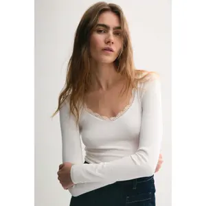 H&M Ribbed jersey top