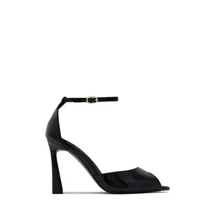 Monika Mary Jane Strap Heels - Black