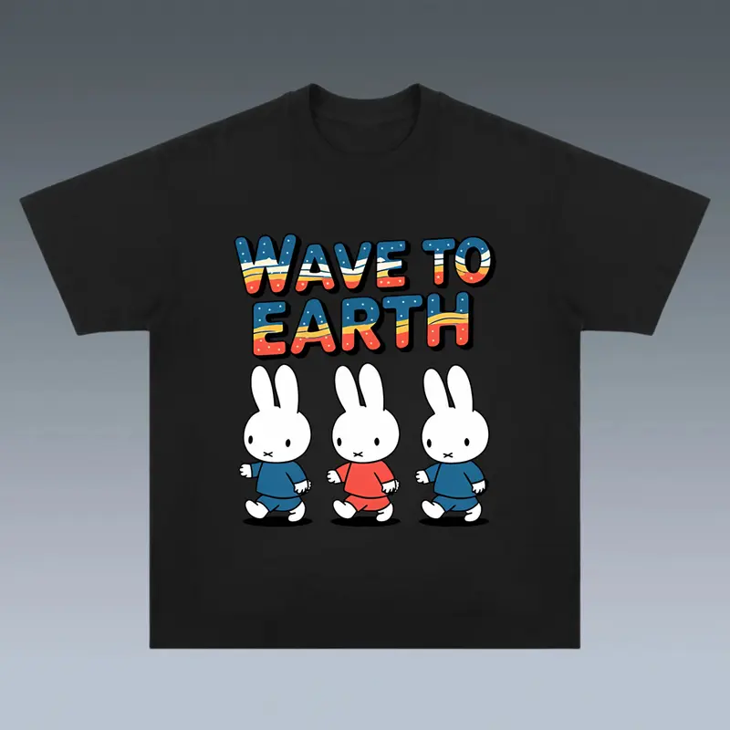 wave to earth 0.03 na tour off-white cat t-shirt - TikTok Shop