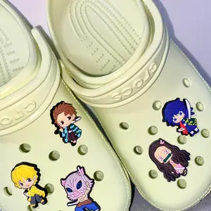 Demon Slayer Shoe Charms, Set of 5 Demon Slayer Clog Charms, demon slayer croc charms