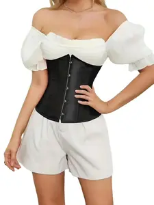 New Fishbone Corset Waist Cincher Shapewear, Slimming Body Shaper for Women, Adjustable Backless Design, Comfortable & Stylish, Womenswear