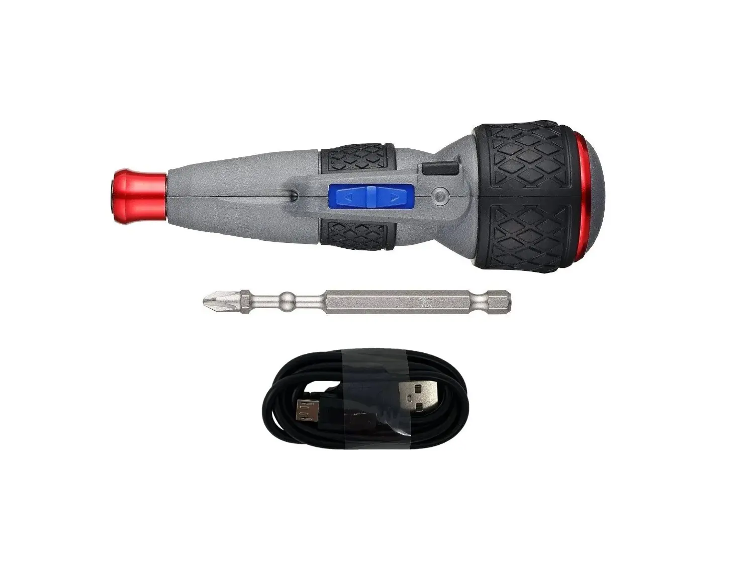 Vessel Ball Grip Cordless Screwdriver 220USB-S1U - Rechargeable Lithium Power Screwdriver with LED Lights, Battery, USB Port, Reversible Forward/Reverse Function, DIY Power Tool for Versatile Use