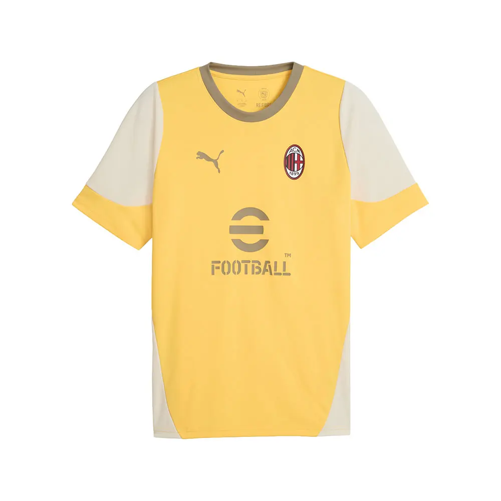 PUMA Mens Ac Milan Crew Neck Short Sleeve Jersey Casual - Yellow