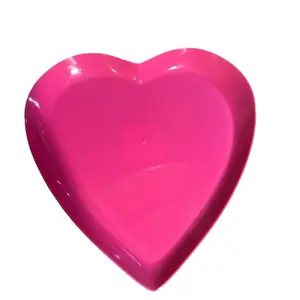 Charcuterie Board - Heart-Shaped Pink Decorative Dish for Chopping and Kitchen Use