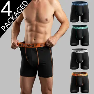 Menswear 4 Pairs of Men's Long Underwear Soft Skin-Friendly Comfortable Extended Design Full Coverage S-3XL Size