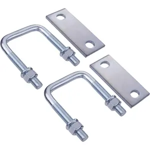 Leaf Spring Clamp Kit Fits Leaf Springs Up To 2.5” Wide, Locks Leaf Springs Together For Stabilizing,Provides Better Control of Axle Torque pack of2