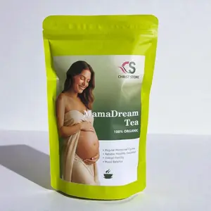 MamaDream Tea for Menstrual Health 100% Organic Regular Cycles Reliable Ovulation Fertility Mood Balance 20 Bags