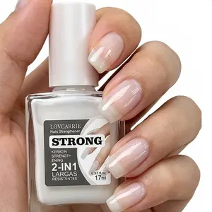 LOVCARRIE Nail Strengthener 17ml Weekly Nail Strengthening Treatment Oil Smooths uneven nail surfaces Long-lasting, no-dry-time formula Alcohol-free Nail Strengthening Serum