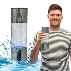 Portable Rechargeable Hydrogen Water Bottle with SPE/PEM Technology for Home Office Travel Fitness Drinking - Drinkware, Tumbler