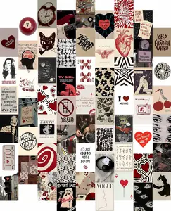 60 pcs Downtown Girl Room Décor, Coquette y2k 2000’s Grunge Posters