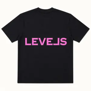LUXE LEVELS OVERSIZED REFLECTIVE TEE | PINK INFERNO