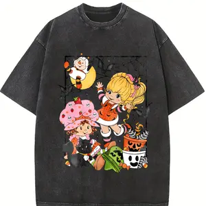 Rainbow Bright Brite Halloween Shirt, Halloween Graphic Design, 90s Halloween Shirt, Strawberry Shortcake