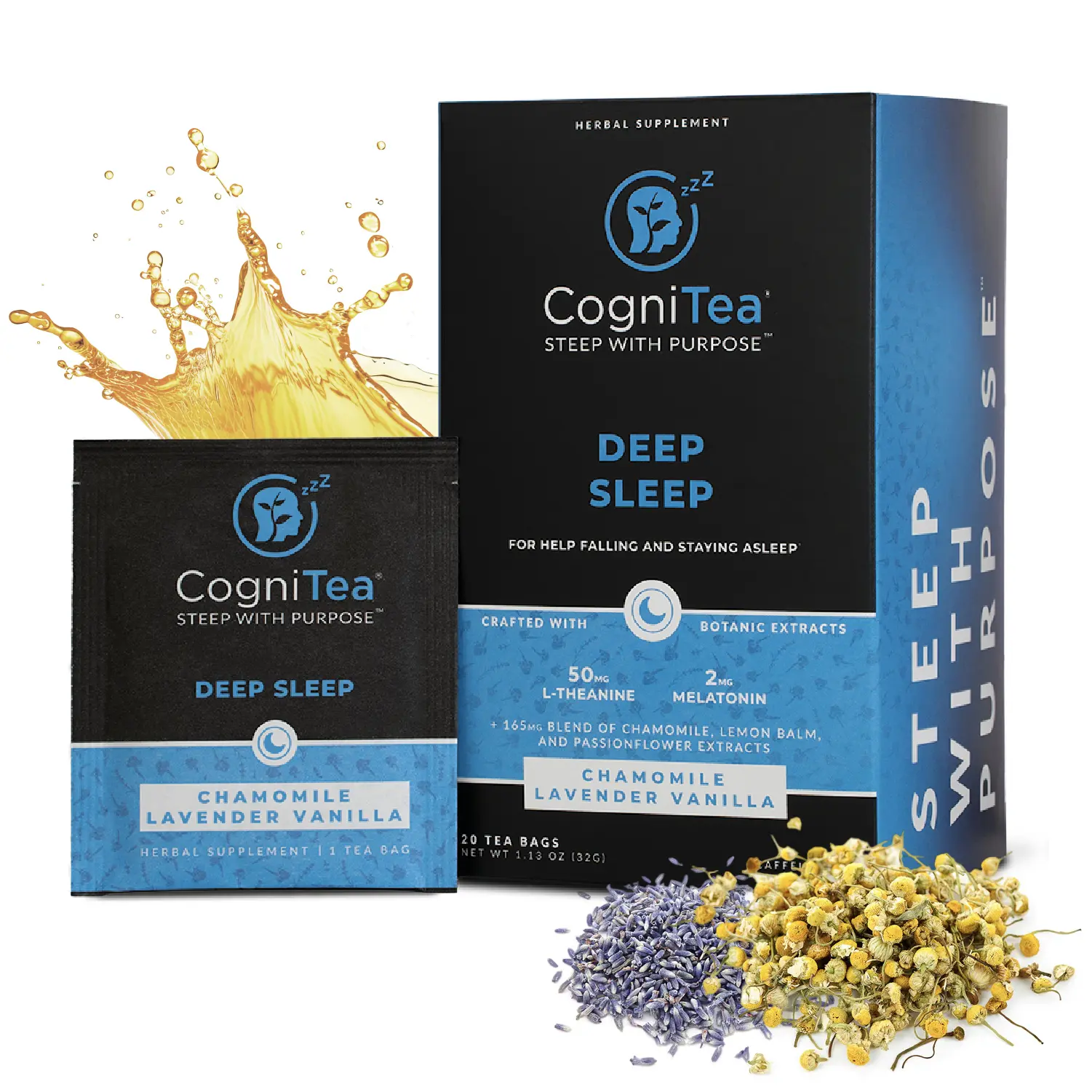 CogniTea Deep Sleep with L-Theanine and Melatonin