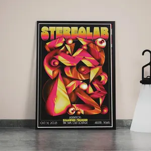 Stereolab Oct 31 2025 Austin, TX Event Poster
