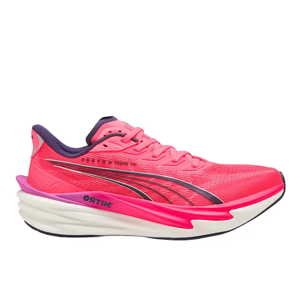 PUMA Mens X Hyrox Deviate Nitro 4 Running Sneakers Shoes - Pink
