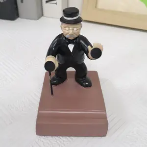 Vintage Butler Statue Ornament, Retro Home Decorations, Grandpa Phone Stand, Multi-Functional Desk Figurine, Creative and Stable Base, Resin Craft, Resin Sculptures, Perfect Holiday Gift for Family