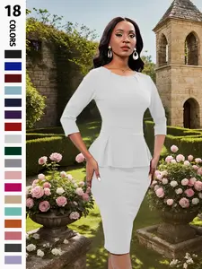 Women's Bodycon Pencil Dress Teacher Office Church Business Faux Suiting Dresses  utah fits  women Workwear Cocktail