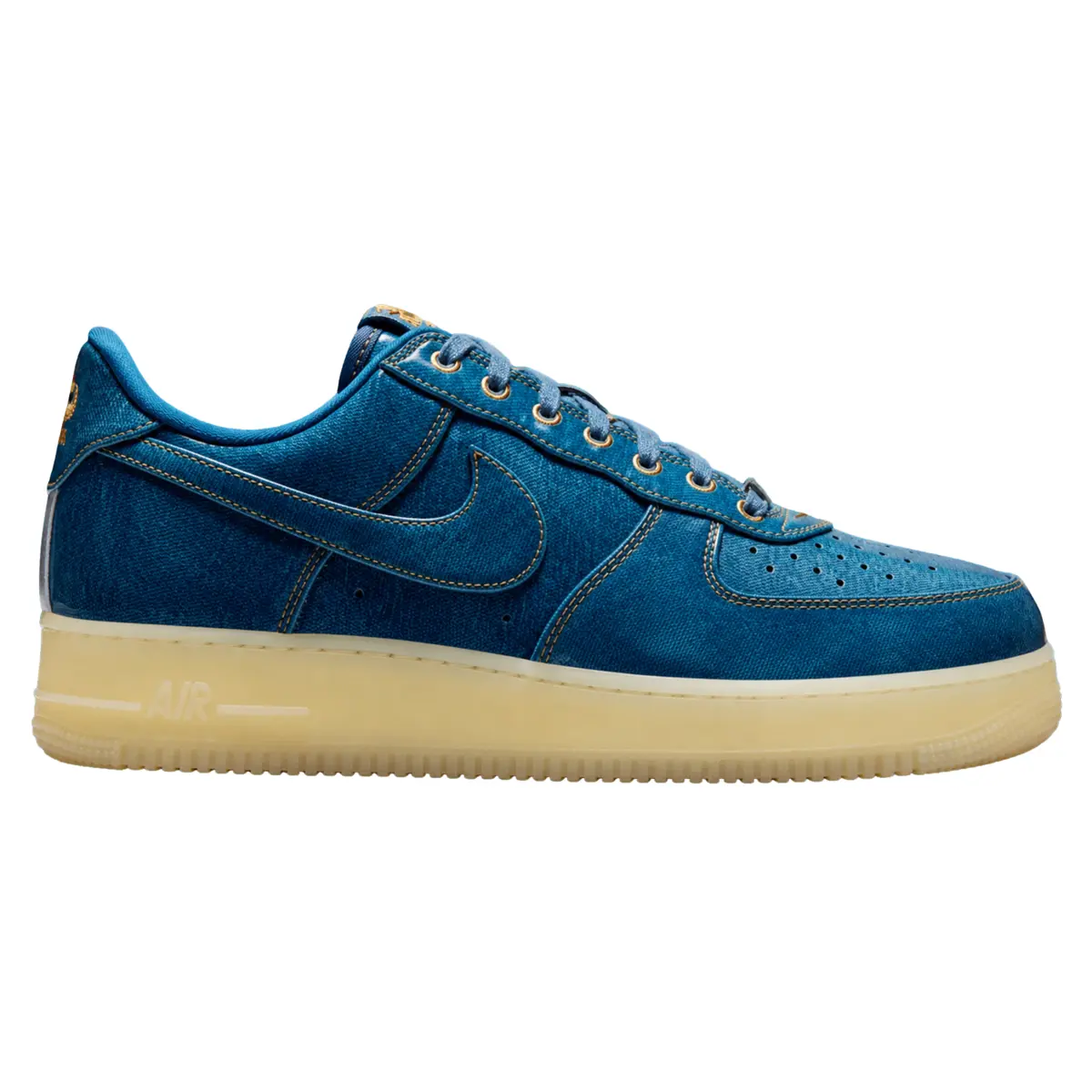 Nike Air Force 1 Low Patent Denim Men's Fashion Shoes New