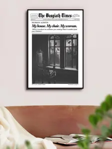 Rebecca Yarros Inspired Basgiath Newspaper Paper Poster, Fourth Wing Unframed Art, Violent Sorrengail-Xaden Riorson Themed, Multi-Size Trendy Aesthetic Wall Decor, Shipped in a Tube