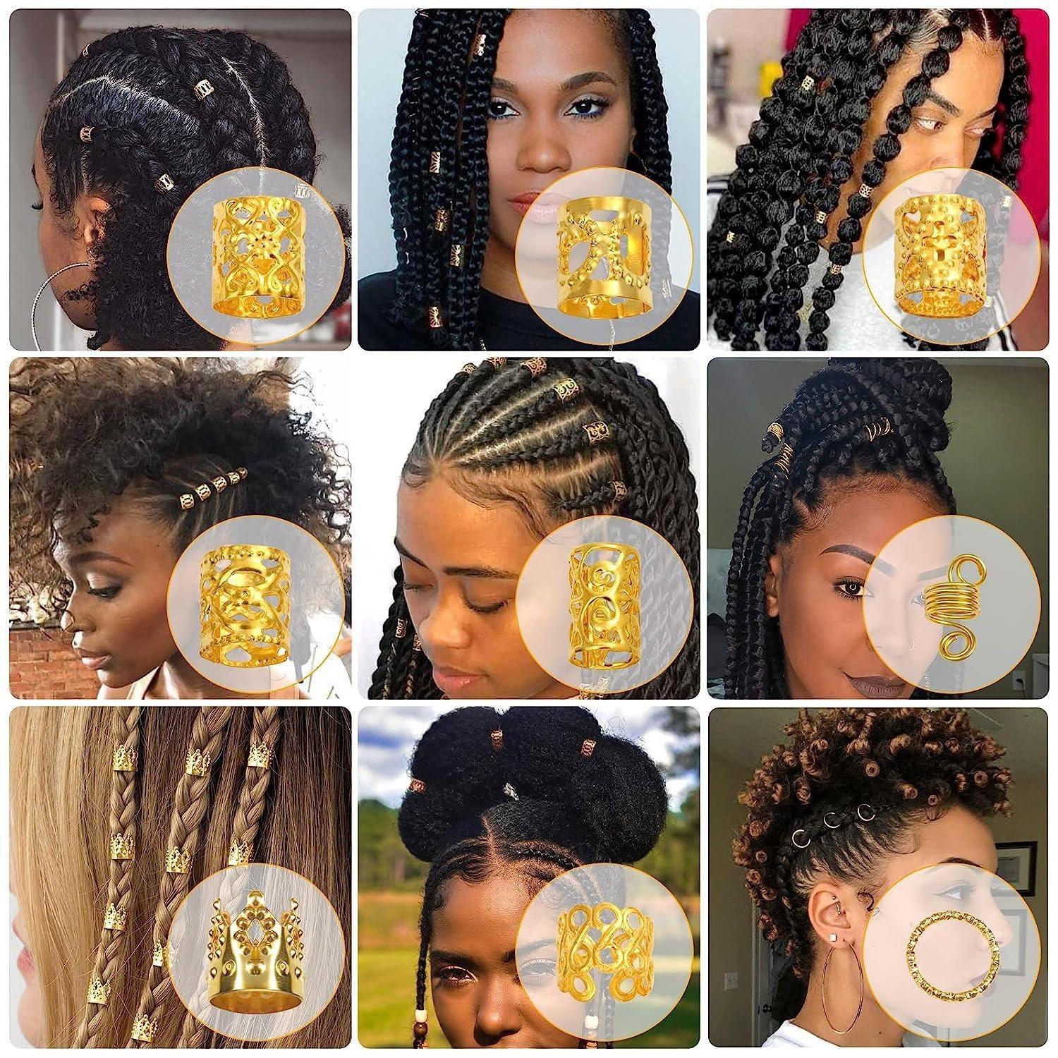 220pcs Dreadlock Hair Rings