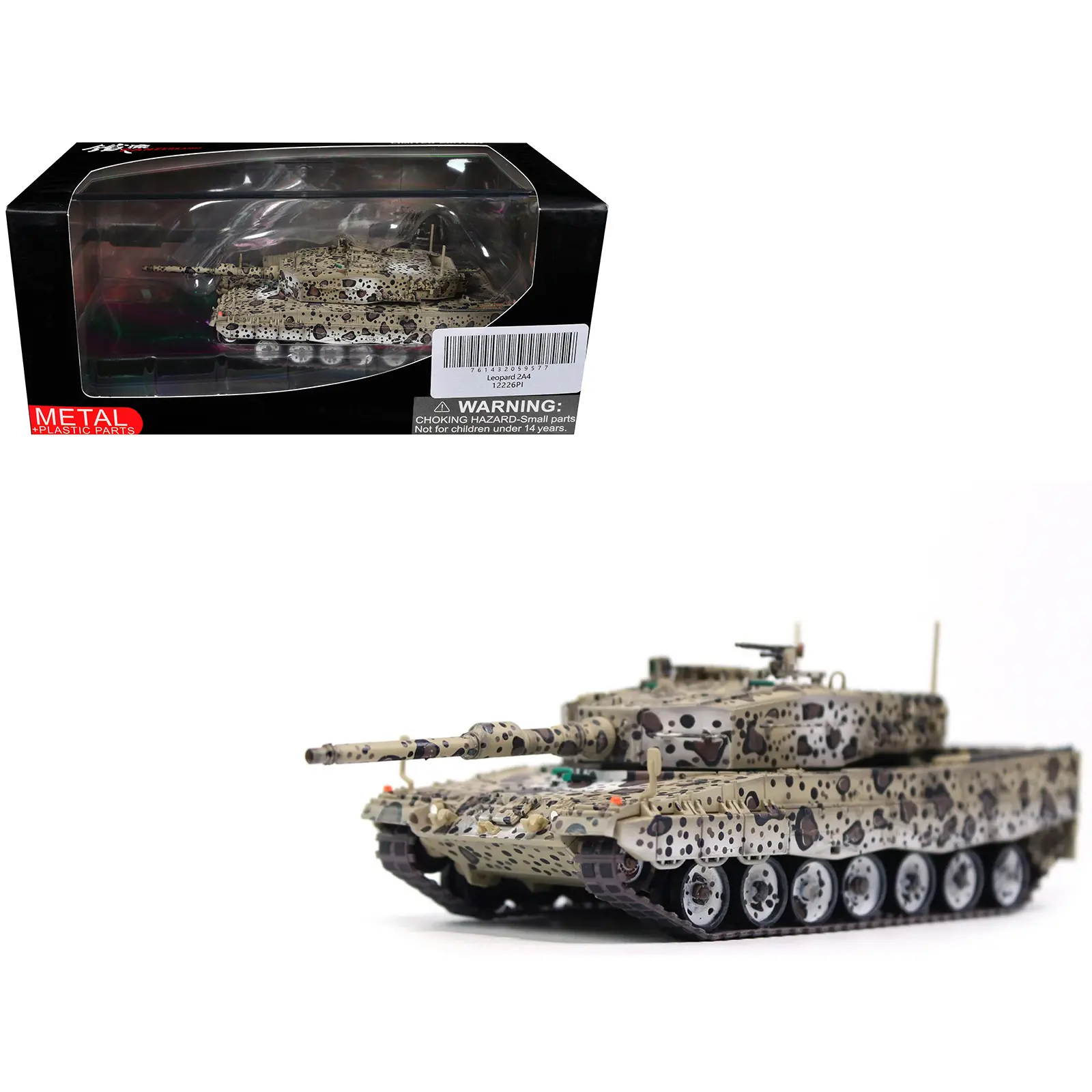 Leopard 2A4 Main Battle Tank "Jaguar Scheme" Austrian Army "Armor Premium" Series 1/72 Diecast Model by Panzerkampf