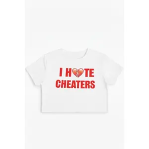 I Hate Cheaters Crop Top