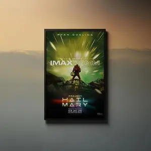 [Sale off up to 65%][Free Ship][No Frame] Movie Poster- Project Hail Mary (2026)_ Movie Canvas_ Wall Art Collection_ Poster Unframed_ Movie Art_ Cover Poster (3) (No Frame)