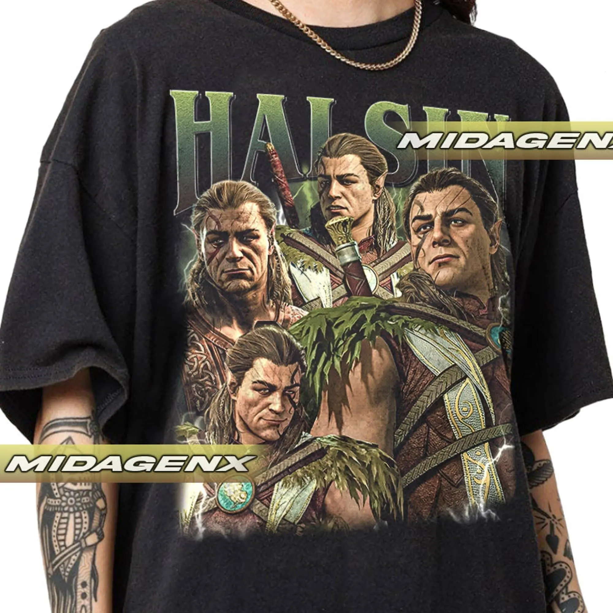 Limited Halsin Baldurs Gate 3 Vintage T-Shirt Gift For Fan