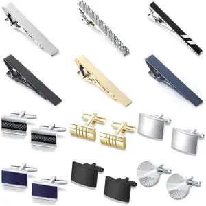 Men's Cufflinks & Tie Clip Set - Elegant Accessories for Weddings, Business, or Tuxedos. Perfect Gift for Grooms and Professionals!