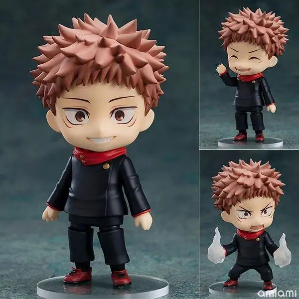 Jujutsu Kaisen Itadori Yuji Q-Version Anime Action Figure (1479), 10m Collectible Toy with Box, Christmas Gift for Anime Fans