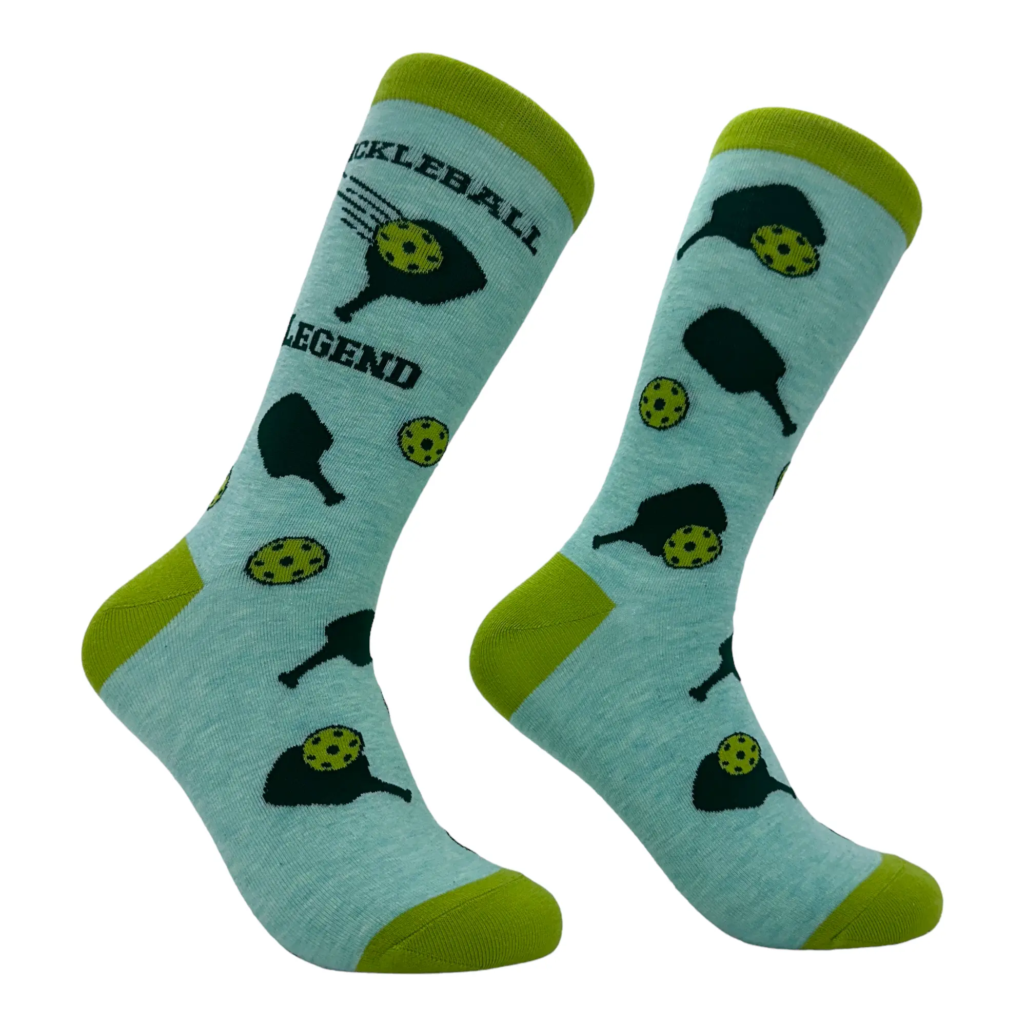 Women's Pickleball Legend Socks Funny Sarcastic Pickle Ball Lovers Paddle Joke Footwear Funny Graphic Socks Comfortable Fitted Spandex Cotton