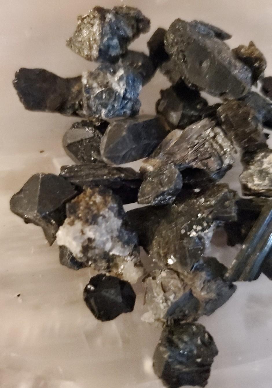 Blueberry Flourite with Calcite and Traumaline Chips - 46g Carry Along