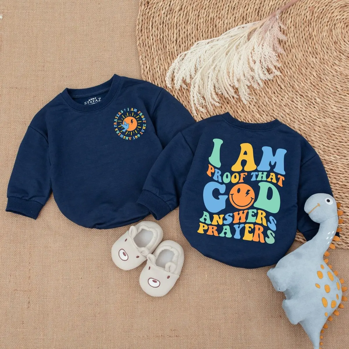 I am Proof That God Answers Prayers, Christian Baby Clothes, Gender Reveal Baby Bodysuit,Cute Baby Announcement,Baby Shower Gift,Baby romper