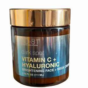 Brightening Face & Neck Cream with Vitamin C and Hyaluronic Acid - Dark Spot Corrector, Skincare Moisturizer, Moisturizers 3.75 Fl oZ (111ML)